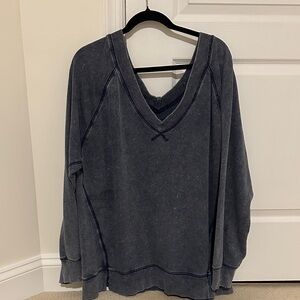 Aerie V-Neck Sweatshirt